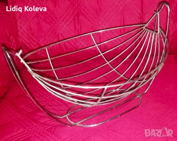 Метална фруктиера-люлка, снимка 2 - Аксесоари за кухня - 52307189