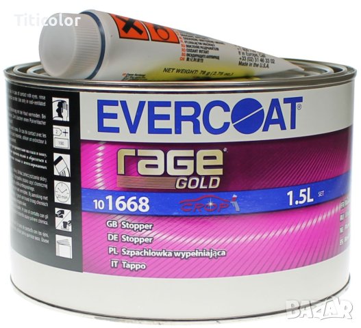 EVERCOAT 1668 Полиестерен кит Rage Gold /жълт/ – 1.500л
