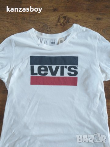 Levi's The Perfect Logo T-Shirt - страхотна дамска тениска , снимка 4 - Тениски - 41621876
