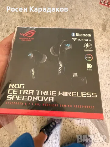 ASUS ROG Cetra True Wireless SpeedNova, Black