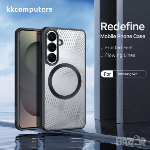 DUX DUCIS Магнитен Калъф за Samsung S26 - PC+TPU, MagSafe, 1.2m SGS, REACH - Черен, снимка 3 - Калъфи, кейсове - 53854788