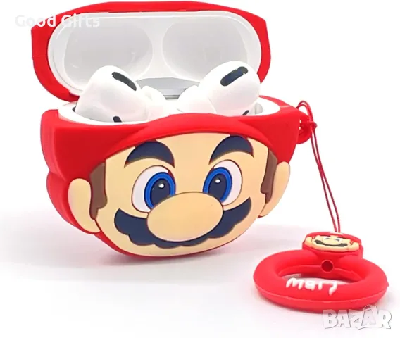 Безжични Bluetooth слушалки Супер Марио AirPods Pro Super Mario, снимка 2 - Безжични слушалки - 49118888