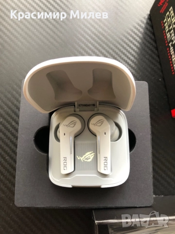 Безжични слушалки ASUS - ROG Cetra True Wireless, ANC, бели, снимка 4 - Слушалки и портативни колонки - 52742398