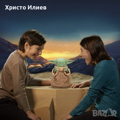 Star Wars Интерактивна играчка Мандалориан Бебе Йода Galactic Grogu, снимка 5 - Музикални играчки - 39362406