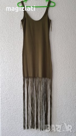 Дамска рокля с ресни XS, снимка 10 - Рокли - 42352168