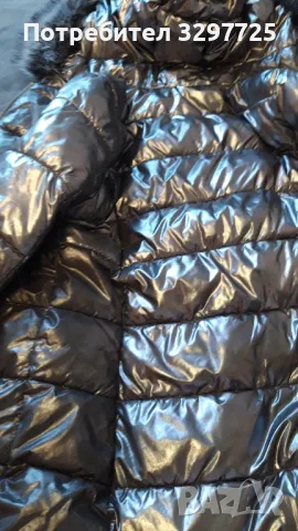 🧥Сребристо дамско зимно яке с естествен косъм🧥🧡Дамско ватирано зимно яке цвят жълто🧡OUTERWEAR THE🧡, снимка 7 - Якета - 49538250