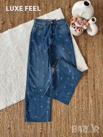 Дамски Дънки с Камъни - S, M ⚜️