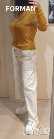 Златиста блуза от блестящо фино плетиво, снимка 5 - Тениски - 49964867