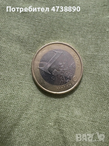 Супер рядка германска евро монета 1евро година 2004, снимка 2 - Колекции - 53487842