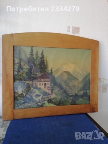 Стари картини, платно масло, авторска изработка. , снимка 12 - Картини - 42158610