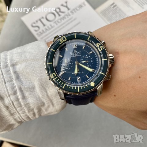 Мъжки часовник Blancpain Fifty Fathoms с кварцов механизъм, снимка 4 - Мъжки - 38843182