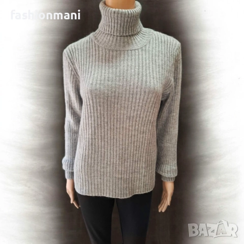 ДАМСКИ ПУЛОВЕРИ С ПОЛО ЯКА  4 цвята - код 1266, снимка 2 - Блузи с дълъг ръкав и пуловери - 47704747