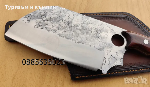 Масивен сатър c кожена кания / 2 модела /, снимка 9 - Ножове - 49238557