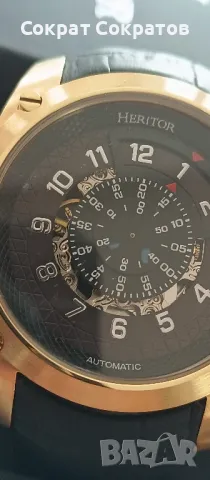 ЧЕРЕН ПЕТЪК !!! Продавам часовник Heritor Daniels Automatic ЧЕРЕН ПЕТЪК!!!!, снимка 5 - Мъжки - 50432880