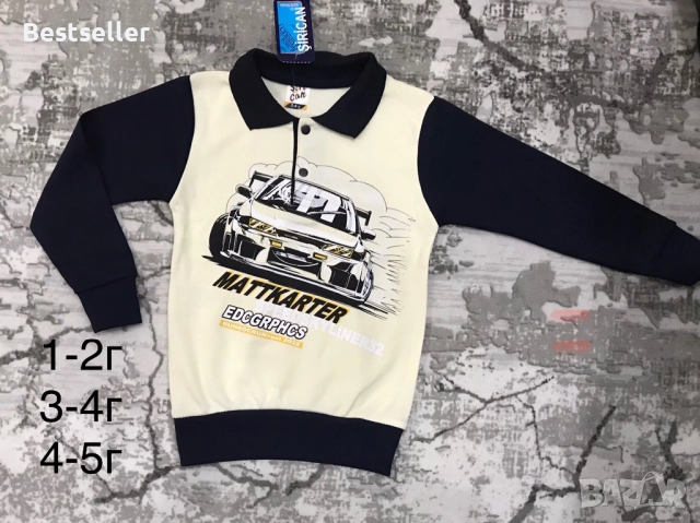 Блузи с дълъг ръкав за момче 1-4 г, снимка 4 - Детски Блузи и туники - 38957980