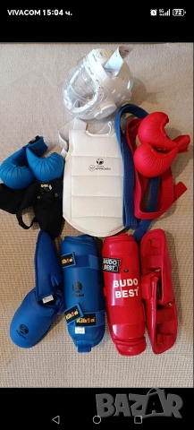 Протектори ,ръкавици и шлем за Карате