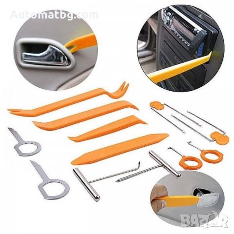 Комплект инструменти Automat, За демонтаж на интериорни елементи, 12 части, снимка 3 - Аксесоари и консумативи - 35787331