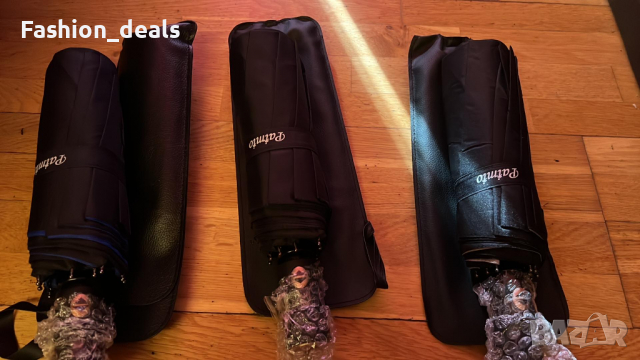 Нов Сгъваем здрав ветроустойчив чадър автоматично отваряне Защита дъжд, снимка 2 - Други - 36390753