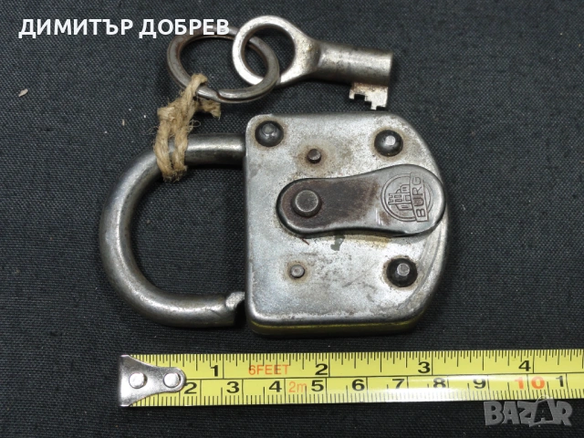 СТАР РЕТРО КАТИНАР С КЛЮЧ BURG GERMANY, снимка 4 - Антикварни и старинни предмети - 53022598