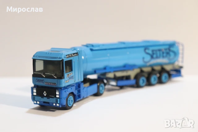 ALBEDO H0 1/87 RENAULT MAGNUM ЦИСТЕРНА КАМИОН МОДЕЛ ТИР, снимка 2 - Колекции - 50749435