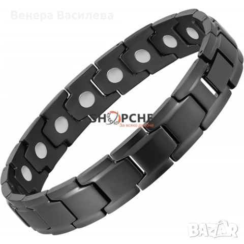 Магнитна гривна от титан – за по-ниско кръвно и контрол на теглото!  , снимка 5 - Гривни - 53575666