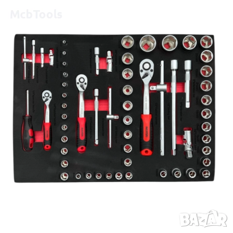 Шкаф с инструменти с 6 чекмеджета – 4 пълни Hawek, снимка 5 - Други инструменти - 52242479