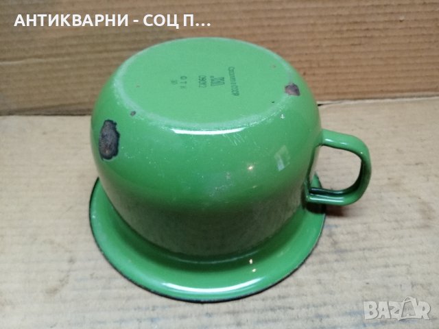 Стар Соц Руски Емайлиран Съд. , снимка 6 - Антикварни и старинни предмети - 41857775