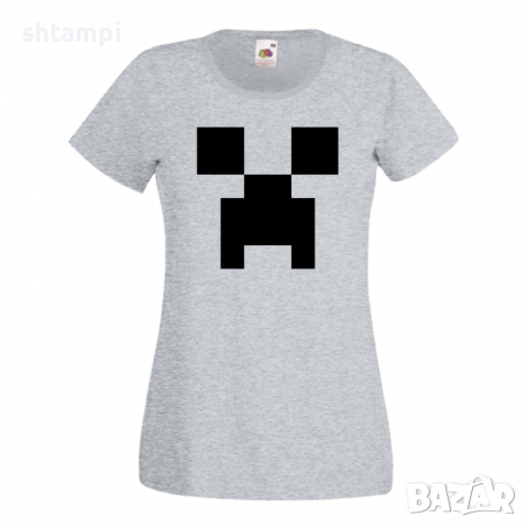 Дамска тениска Creeper Face 1 майнкрафт Minecraft,Игра,Забавление,подарък,Изненада,Рожден Ден., снимка 8 - Тениски - 36520486