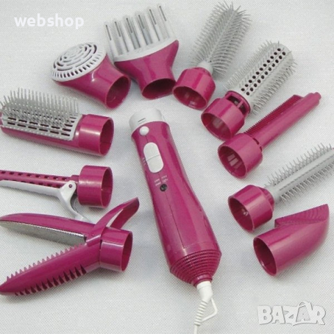 Електрическа четка за коса 10в1 , Сешоар , Гаранция 12 месеца , снимка 1