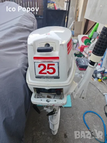 Извънбордов двигател Johnson 25 hp , снимка 5 - Воден транспорт - 56024512