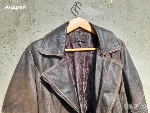 Дамско кожено яке #4, снимка 2 - Якета - 47853842