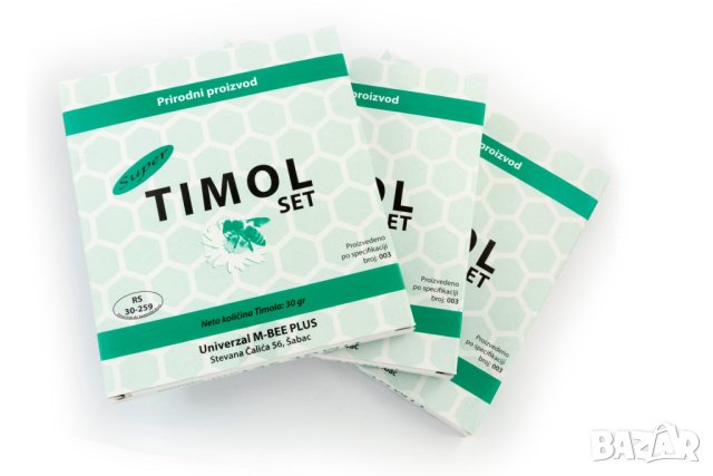 TIMOL SET SUPER Univerzal M-BEE PLUS (кърпички с тимол), снимка 1 - За пчели - 32314854