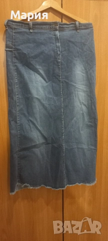 Дълги дънкови поли , снимка 2 - Поли - 53656214