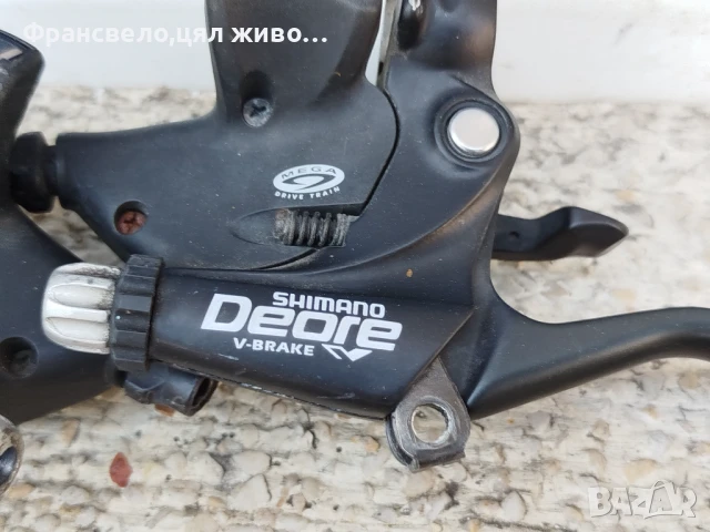 Комбинирани команди 27 скорости за велосипед колело Shimano deore , снимка 3 - Части за велосипеди - 51090796