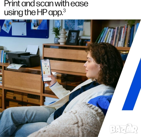 Многофункционален принтер HP DeskJet 4310, безжичен, цветен, ADF, снимка 5 - Принтери, копири, скенери - 53632774