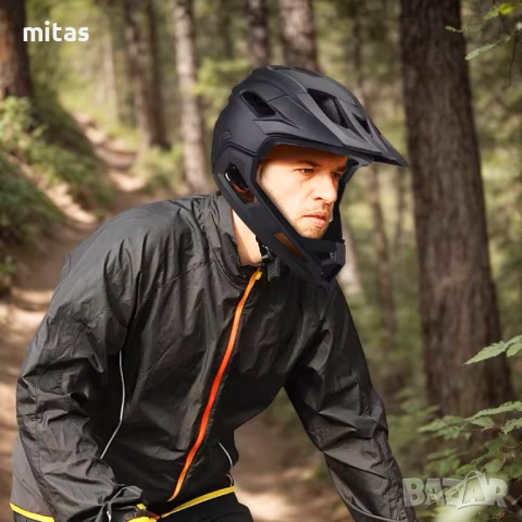 Кросова каска MARTAR, Full Face, Сертифицирана, Модуларна (570g), M/L, снимка 12 - Аксесоари за велосипеди - 53119181