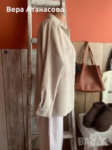 👜🧡🤎 Divided💄 връхна риза в телесен цвят🥾, снимка 2 - Ризи - 49244679