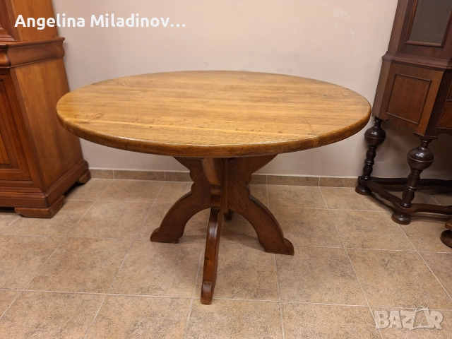 Маса за трапезария дъб масив , снимка 6 - Маси - 52837304