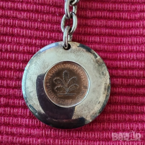 Стар ключодържател 1pfennig 1984 г, Германия. , снимка 4 - Нумизматика и бонистика - 53143456