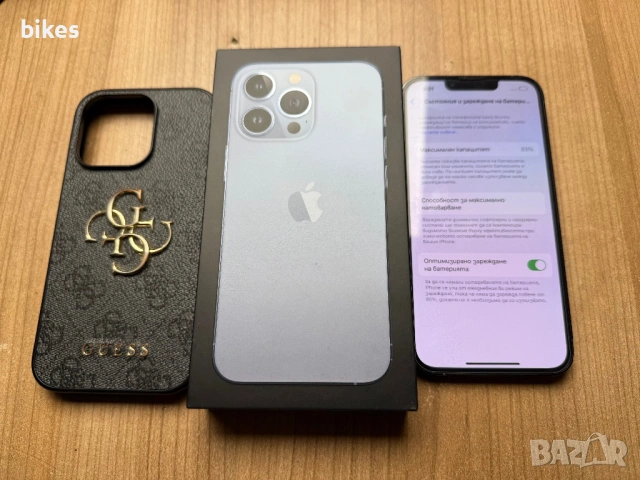 iPhone 13 pro blue 256gb ТОП СЪСТОЯНИЕ 300€ 83%🔋, снимка 3 - Apple iPhone - 53500817