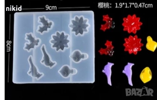 Коледна звезда имел гълъб играчка силиконов молд форма фондан шоколад смола