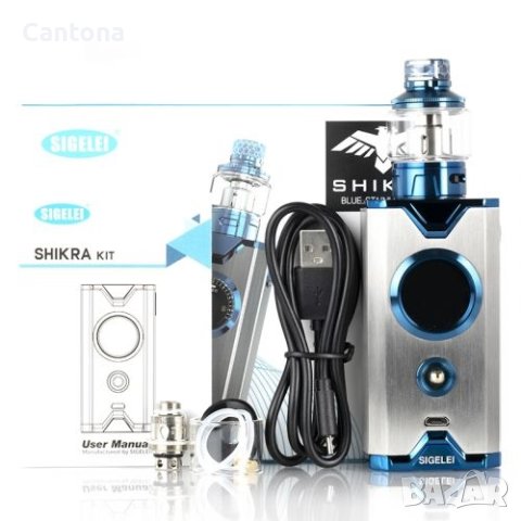 Електронна цигара/вейп Sigelei Chronus Shikra Gem Edition 200W TC, стартов комплект, снимка 4 - Електронни цигари - 40340315