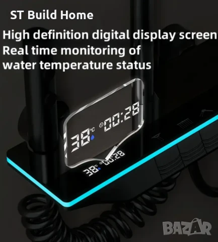 Луксозна душ система с LED и дисплей , снимка 5 - Душове - 51138916