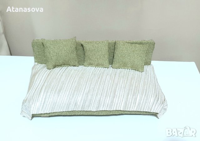 Мини диван за кукла Барби, обзавеждане за кукли, снимка 9 - Кукли - 44238356