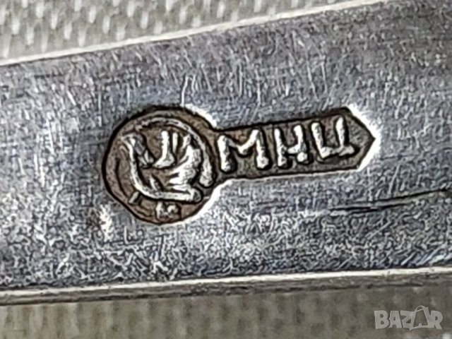 лъжички за чай / за кафе, 2 комплекта по 6 броя, посребрени от мелхиор, нови, произведени в СССР, снимка 4 - Прибори за хранене, готвене и сервиране - 39106975