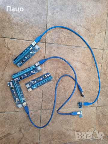 PTSAYING PCI-E 1X TO 16X VER 006C  /4 Броя/, снимка 12 - Други - 52977218