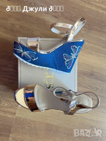 Ефектни сандали на платформа, снимка 2 - Сандали - 53255404