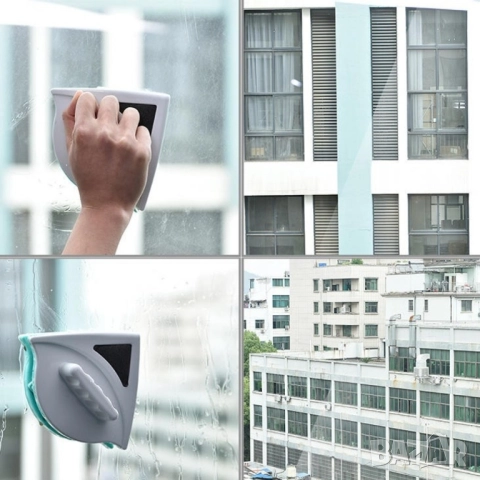 Уред за двустранно почистване на прозорци