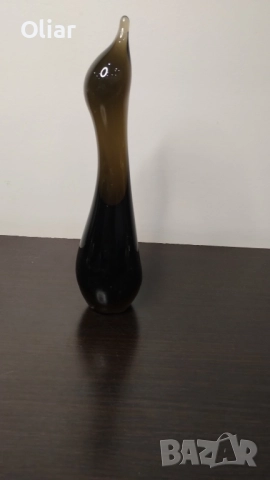 Стилизирана и много красива фигурка пингвин. Стъкло , снимка 5 - Статуетки - 52353054