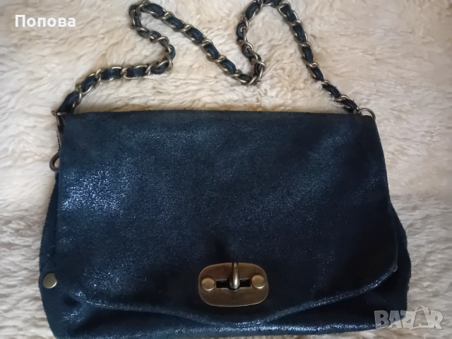 Уникална италианска чанта естествена кожа , снимка 6 - Чанти - 52195136